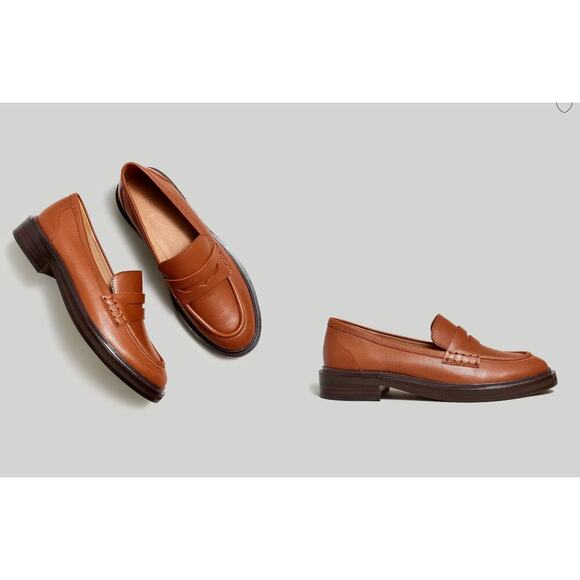 Madewell Shoes - Madewell Vernon Loafers Burnt Maple Leather Size 9 - New in Box